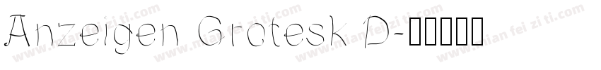 Anzeigen Grotesk D字体转换
